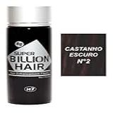 Super Billion Hair Maquiagem Capilar Disfarce Para Calvície 8 Gramas Castanho Escuro