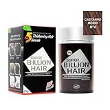 Super Billion Hair Maquiagem Capilar Disfarce Para Calvície Castanho Médio 25 Gramas