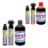 Super Combo Canetão Duplo 2 Tintas Não Metiq 500ml Kit