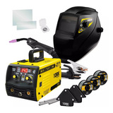 Super Combo Máquina Solda Tork Kab 140a Mig Sem Gás Eletrodo