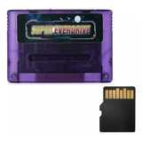 Super Everdrive   Sd Compatível C  Super Nintendo Sfc  roxo 
