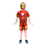Super Fantasia Infantil Vingadores Homem De Ferro Curto
