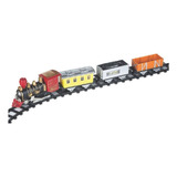 Super Ferrorama Locomotiva Com Luz Som Trilhos Trem Maquina