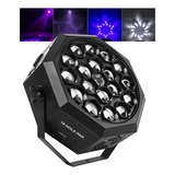 Super Globo Canhão Lazer Strobo Dmx 200w 18 Led Rgbw
