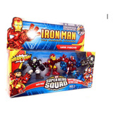 Super Hero Squad Pack 3 Iron Man Armored Avenger War Mechs