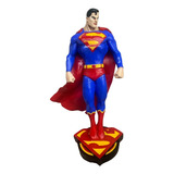 Super Homem (superman) Em Resina Pintado A Mao