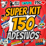 Super Kit 150 Adesivos Moto Bike