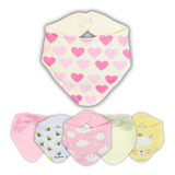 Super Kit Babador Bandana Estampado Suedine Duplopremium6pcs