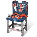 Super Kit Mesa De Ferramentas Bancada Com Furadeira Brinquedo Infantil Faz De Conta 53 Peças