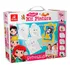 Super Kit Pintura Princesas C  4 Telas   Cavalete   6 Tintas