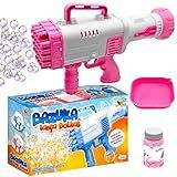 Super Lançador De Bolhas De Sabão Máquina De Bolhas Modelo Bazuca Para Crianças Brincadeiras Ao Ar Livre Lança Bolinhas De Sabão Automático -Rosa-