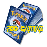Super Lote 200 Cartas Pokemon Sem Repetição Original Copag