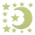 Super Lua + 11 Estrelas Fluorescentes Brilham No Escuro Neon