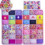 Super Maleta Kit Férias Miçangas 15mil Pç Pulseiras Colorida