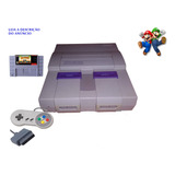 Super Nintendo 1 Controle E 1 Cartucho Mario All Stars