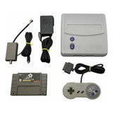 Super Nintendo Baby Completo Com Controle Jogo Fonte Snes Rf