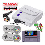 Super Nintendo Baby Original+ 02controles+ 2 Cartuchos Fitas