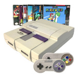 Super Nintendo Snes Classico Fat Original Completo Controle