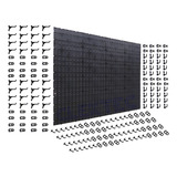 Super Painel P Ferramentas Em Plástico Preto C 192 Ganchos