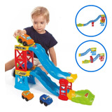 Super Pista Com 2 Carrinhos Ramp Racer 28 Peças Brinquedo