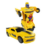 Super Robots Carrinho Camaro Transformers Vira
