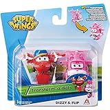 Super Wings Flip Dizzy Transforming Airplane 2pk - Red- 38g- 38cm X 24-5cm X 12-5cm- Ages 3-6- Unisex