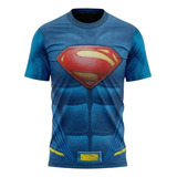 Superman Camiseta Adulto Traje Super Herói