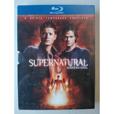 Supernatural Quinta Temporada Blu Ray lacrado 4 Discos