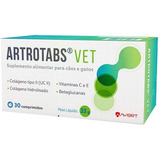 Suplemento Alimentar Artrotabs Vet Cães E Gatos 30 Compri 
