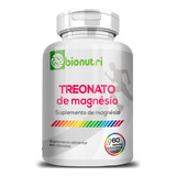 Suplemento Alimentar Bionutri Magnésio Treonina 1 Cápsula Contém 100mg De Treonina 60 Cápsulas