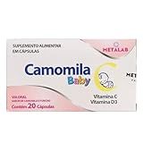 Suplemento Alimentar Camomila Baby Vitaminas C E D3 20 Cápsulas Metalab