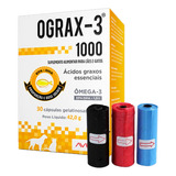 Suplemento Avert Ograx 3 1000 Para Cães Gatos 30 Cápsulas P