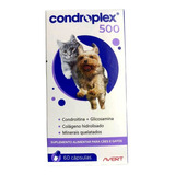 Suplemento Cães E Gatos Condroplex 500 60 Cápsulas Avert