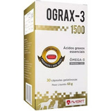 Suplemento Cães Gatos Avert Omega 3 Ograx 3 1500 30 Cápsulas