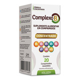 Suplemento Complexo B Concentrado Vitaminas 20cp Arte Nativa