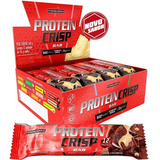 Suplemento Em Barra Integralmédica Protein Crisp Bar Proteínas Protein Crisp Bar Sabor Cookies And Cream Em Caixa De 540g 12 Un