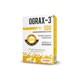 Suplemento Em Cápsulas Avert Ograx 3 Ograx 3 500 Com Ácidos Graxos Essenciais Para Cão gato Todas As Idades Em Caixa De 30 Unidades