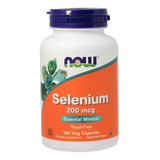 Suplemento Em Cápsulas Now Foods Selenium