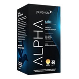 Suplemento Em Cápsulas Pura Vida Premium Alpha Men Multivitamínico Em Pote De 60ml 60 Un