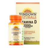 Suplemento Em Cápsulas Sundown Naturals Vitaminas Encapsulados D 2000ui Em Pote De 200g Un