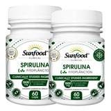 Suplemento Em Capsulas Sunfood Spirulina 1800mg
