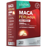 Suplemento Em Comprimidos Lauton Nutrition Maca Peruana Vitaminas Premium 2000mg 60 Comprimidos