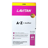 Suplemento Em Comprimidos Lavitan A-z Mulher Vitaminas A-z Mulher Em Pote 60 Un