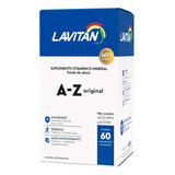 Suplemento Em Comprimidos Lavitan A z Original Vitaminas Em Caixa De 37 8g 60 Un