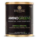 Suplemento Em Pó Essential Nutrition Amino Greens Aminoácidos Sabor Suco Verde E Limão Em Lata De 240ml
