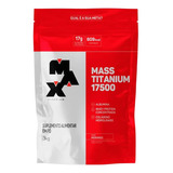 Suplemento Em Pó Max Titanium Mass Titanium Refil 17500 Carboidratos Mass Titanium Refil 17500 Sabor Morango Em Sachê De 3kg