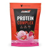Suplemento Em Pó New Millen Premium Protein Complex Proteínas Protein Complex Sabor Iogurte De Morango Em Sachê De 1 8kg
