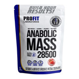 Suplemento Em Pó Profit Laboratórios Anabolic Mass 28500 Proteínas Anabolic Mass 28500 Sabor Morango Em Sachê De 3kg