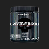 Suplemento Em Pó Turbo 300g Black Skull Caveira Preta Sem Sabor