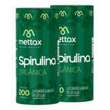 Suplemento Natural Spirulina Orgânica Mettax Proteínas Vegan